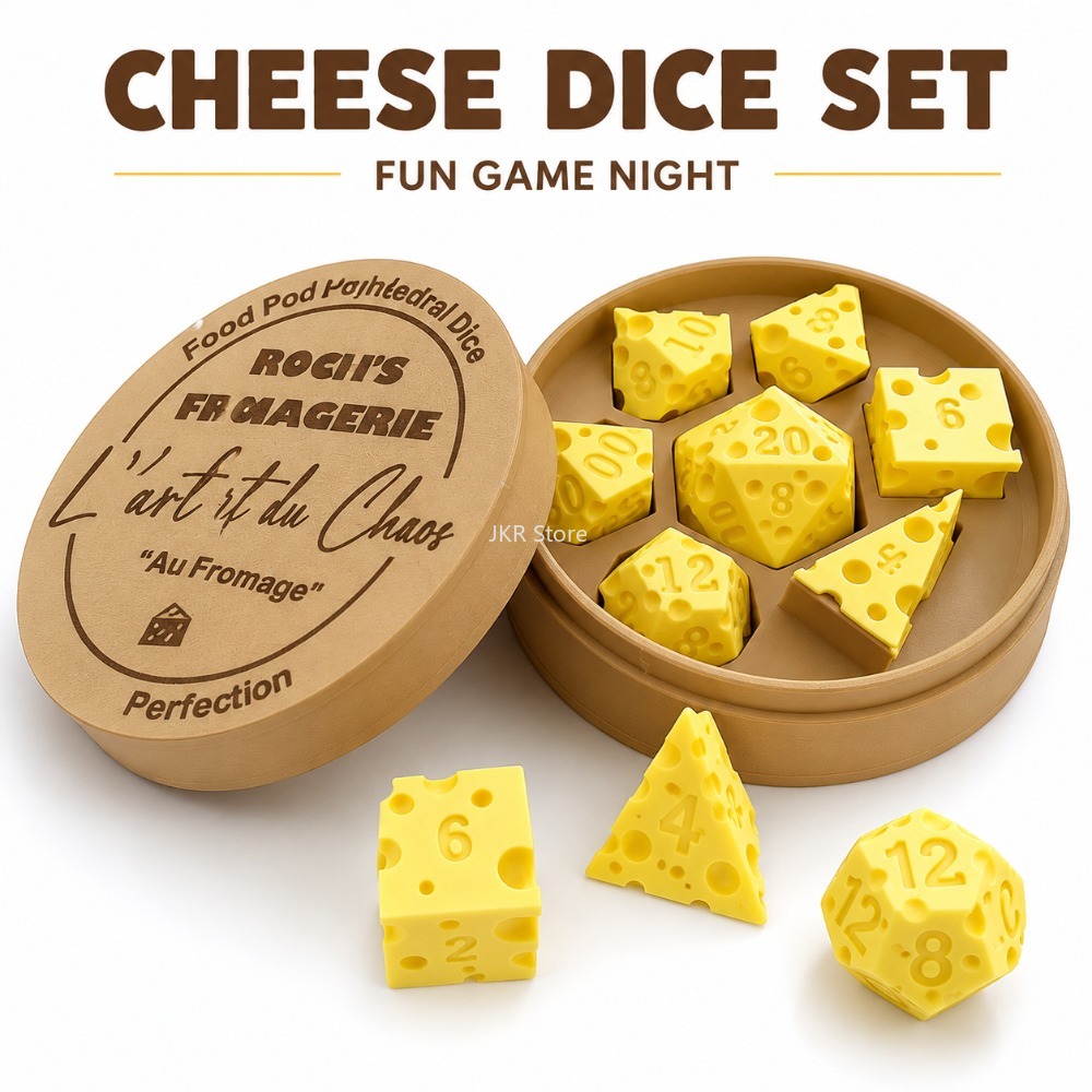 Board Game Review - Ornamen Kotak Dadu Keju Tidak Beraturan