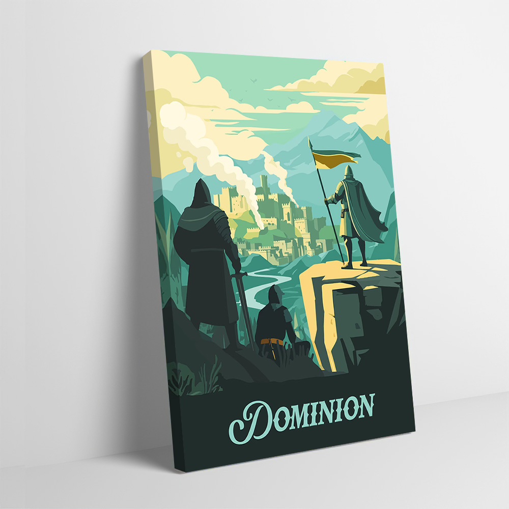 Board Game Inspiration - Poster Terinspirasi Permainan Dominion, Lukisan Kanvas