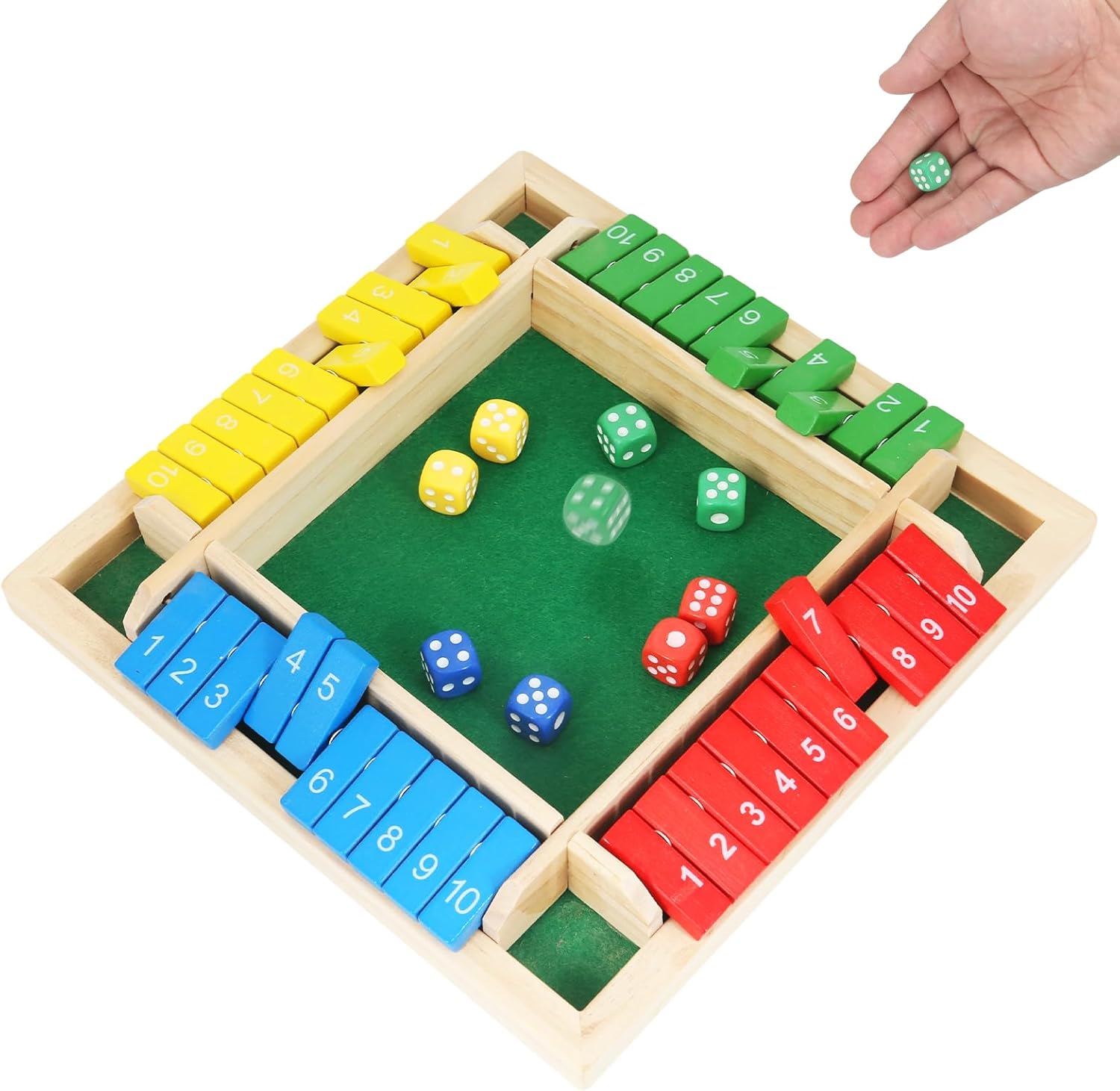 Board Game Azul - Permainan Dadu Shut The Box, Permainan