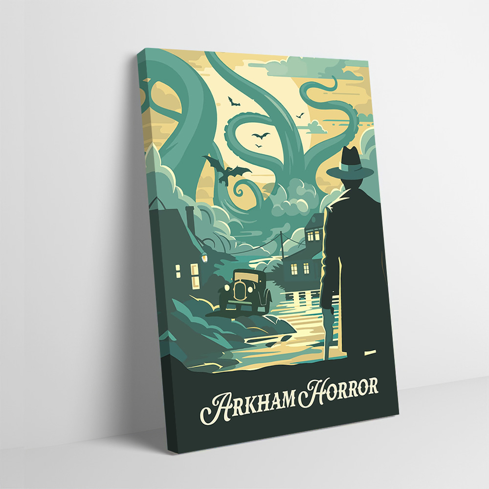 Board Game Inspiration - Poster Cetak Terinspirasi Arkham Horror Board