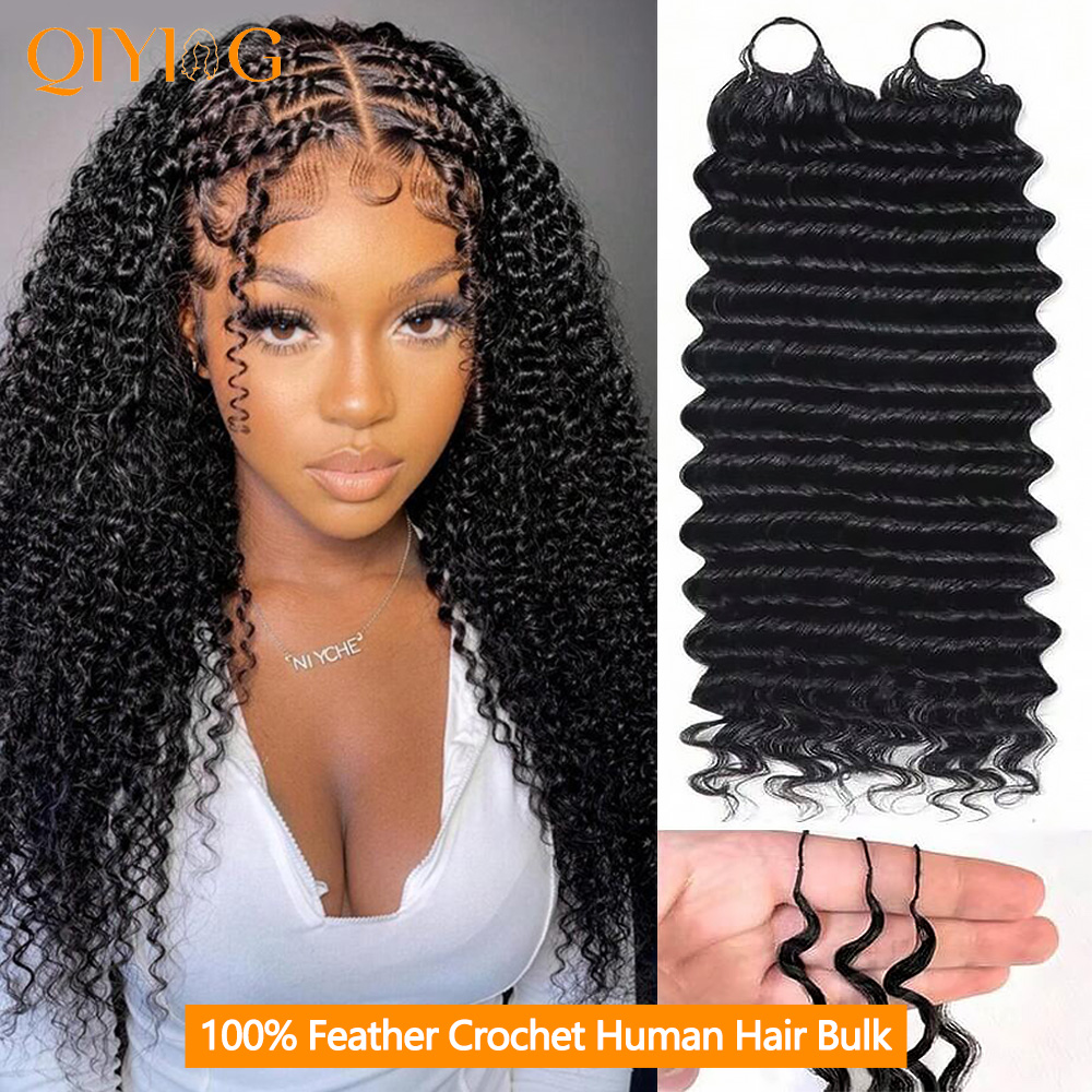 Board Game Queen - Rambut Manusia Crochet Deep Wave 12A