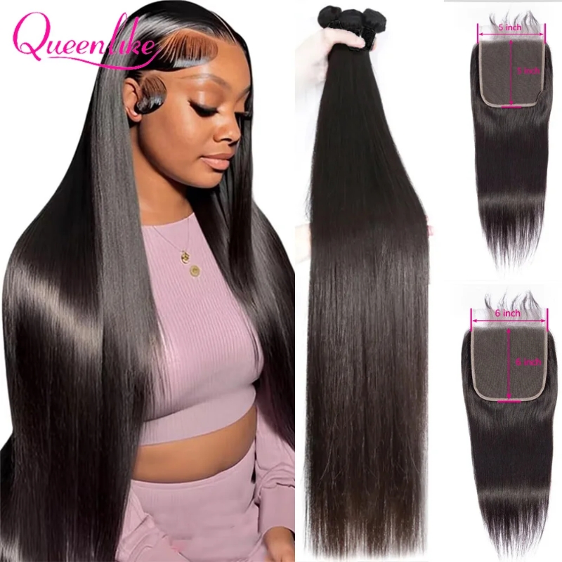 Bundel rambut manusia lurus 40 - Board Game Queen ulasan dan harga