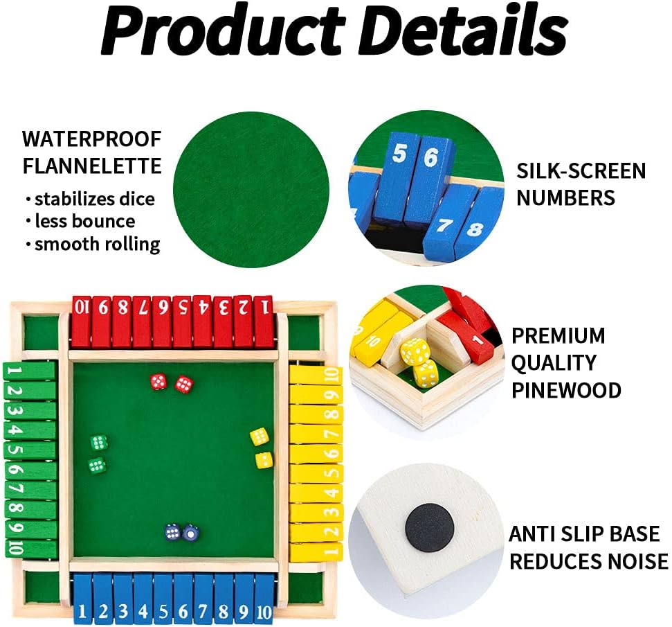 Permainan Dadu Shut The Box, P - Board Game Azul ulasan dan harga