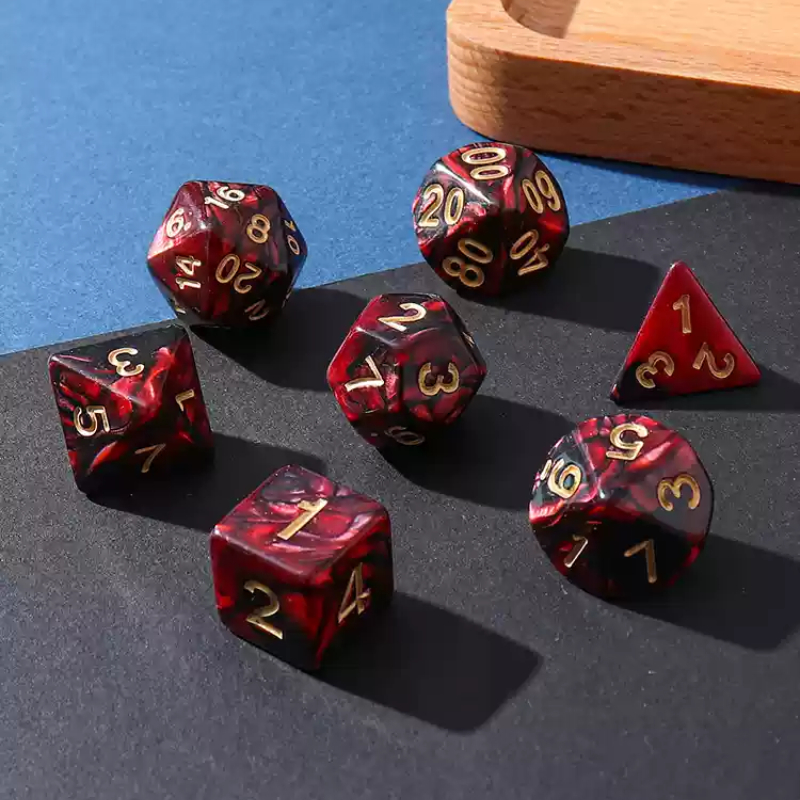 Dadu polihedral dua warna mera - Board Game Ludo ulasan dan harga