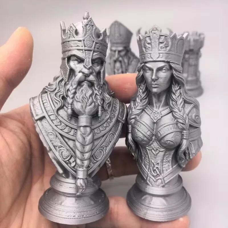 Bidak Catur 3D 10cm, Raja Ratu - Board Game Queen ulasan dan harga